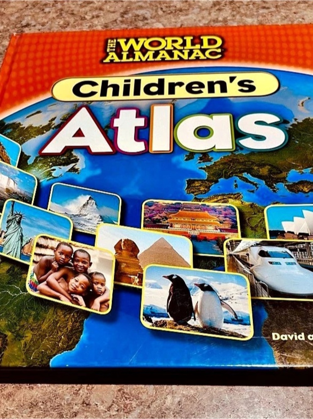 World Almanac Children's Atlas Book Blue Orange